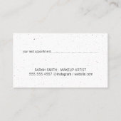 Bloem en Kus / Goud / Goud Geborsteld Afsprakenkaartje (Achterkant)