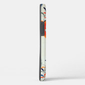 Bloem- en lederpatroon, Japans ontwerp Case-Mate iPhone Case (Achterkant / Rechts)