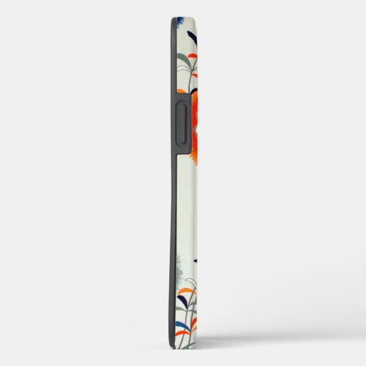 Bloem- en lederpatroon, Japans ontwerp Case-Mate iPhone Case (Achterkant / Rechts)