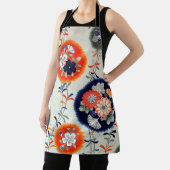 Bloem- en lederpatroon, Japans ontwerp Schort (Insitu)