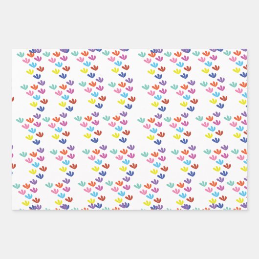 bloem en liefde inpakpapier vel (Voorkant)