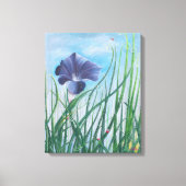 Bloem en lieveheersbeestjes canvas afdruk (Voorkant)