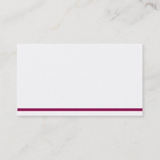 Bloem en lijn visitekaartje (Achterkant)