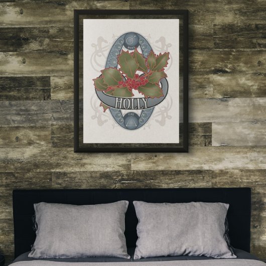 Bloem- en magische Poster - Holly