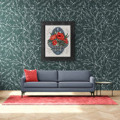 Bloem- en magische Poster - papavers