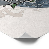 Bloem- en magische Poster - papavers (Hoek)