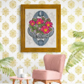 Bloem- en magische Poster - purslane