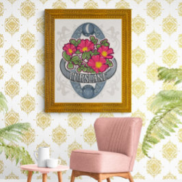 Bloem- en magische Poster - purslane