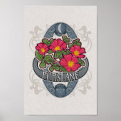 Bloem- en magische Poster - purslane (Voorkant)