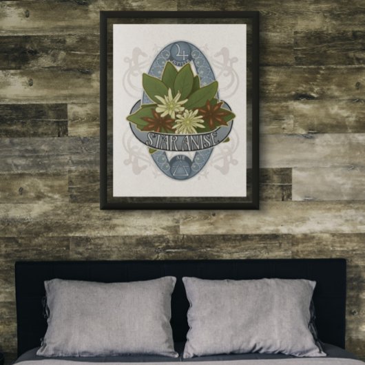 Bloem- en magische Poster - Star Anise