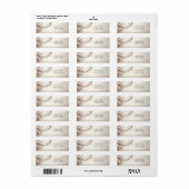 Bloem en Parel Retouradreslabel Etiket (Full Sheet)