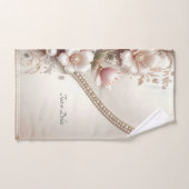 Bloem- en parelversiering Handdoekenset Bad Handdoek (Handdoek)