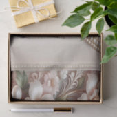 Bloem- en parelversiering tissuepapier (Geschenk)