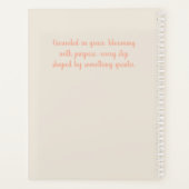 Bloem en roos boeket op rustiek hout planner (Achterkant)