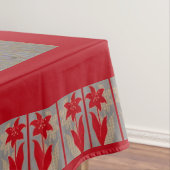 bloem- en schaduwbloemdruk tafelkleed (Voorbeeld)