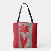 bloem- en schaduwbloemdruk tote bag (Achterkant)