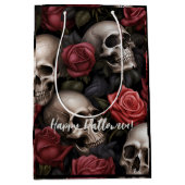 Bloem en Schedels Medium Cadeauzakje (Voorkant)