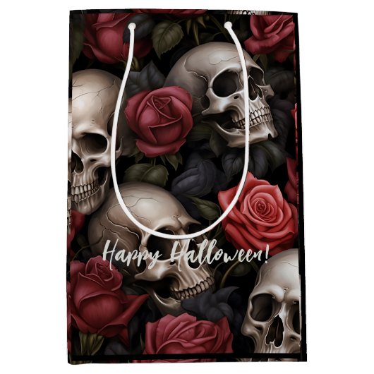 Bloem en Schedels Medium Cadeauzakje (Voorkant)