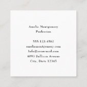 Bloem- en stervormen Decoratief Ontwerp Vierkante Visitekaartje (Achterkant)