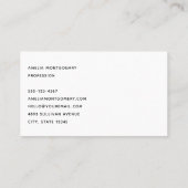 Bloem- en stervormen Decoratief Ontwerp Visitekaartje (Achterkant)