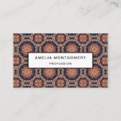 Bloem- en stervormen Decoratief Ontwerp Visitekaartje (Voorkant)