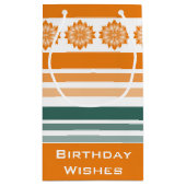 Bloem en Streep Klein Cadeauzakje (Achterkant)