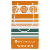 Bloem en Streep Klein Cadeauzakje (Voorkant)