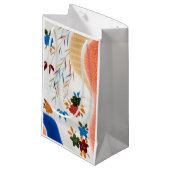 Bloem en stromend water, Japans ontwerp Klein Cadeauzakje (Voorkant Gekanteld)