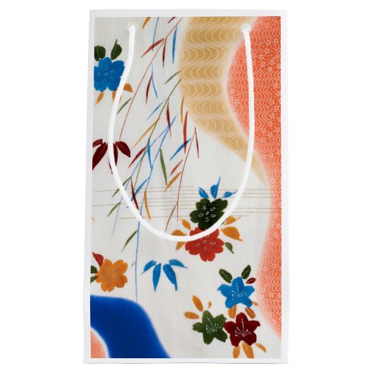 Bloem en stromend water, Japans ontwerp Klein Cadeauzakje (Voorkant)