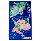 Bloem en stromend water, Japans ontwerp Klein Cadeauzakje (Achterkant)