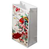 Bloem en stromend water, Japans ontwerp Klein Cadeauzakje (Achterkant Gekanteld)