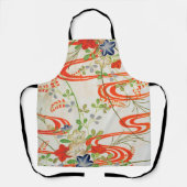 Bloem en stromend water, Japans ontwerp Schort (Voorkant)