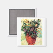 Bloem en Thistles Van Gogh Fine Art Magneet (Voorkant / Achterkant)