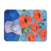 Bloem en Vase Magnet Magneet (Horizontaal)