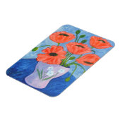 Bloem en Vase Magnet Magneet (Linkerzijde)
