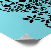 Bloem en Vlinder Dandy Doodle Poster (Hoek)
