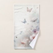 Bloem en Vlinder Dans Bad Handdoek (Handdoek)