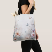 Bloem en Vlinder Dans Tote Bag (Dichtbij)