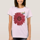 Bloem en vlinder t-shirt (Voorkant)