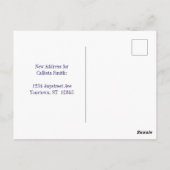 Bloem- en Vlinderwerveling Adreswijziging Briefkaart (Achterkant)