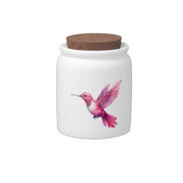 Bloem en vogel inspiratie porseleinen snoeppot