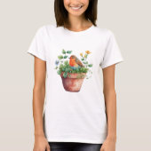 Bloem en vogel t-shirt (Voorkant)