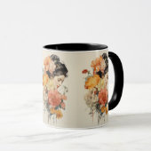  Bloem en Vrouw Mok (Voorkant rechts)