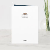 Bloem en wenskaart van de Verlichting Kaart (Achterkant)