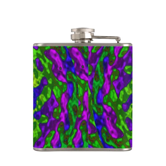 Bloem en Zwervels Mandala Heupfles (Achterkant)