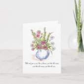 Bloem enkel zoals de windKaart Kaart (Voorkant)