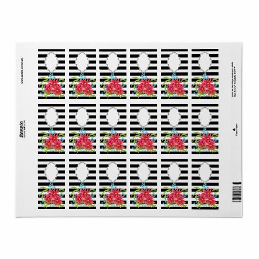 Bloem Etiket (Full Sheet)