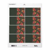 bloem etiket (Full Sheet)