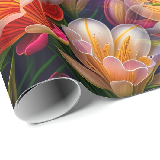 Bloem Fantasique Uniek Cadeaupapier (Rol Hoek)