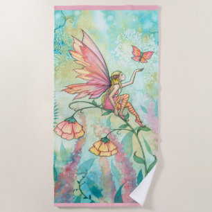 Bloem Fee Fantasie Kunst Strandhanddoek Strandlaken